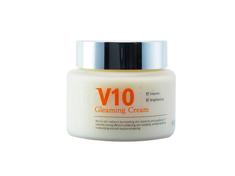 Kem dưỡng trắng sáng da mặt cao cấp V10 Gleaming Cream Skinaz Hàn Quốc chính hãng - 100ml